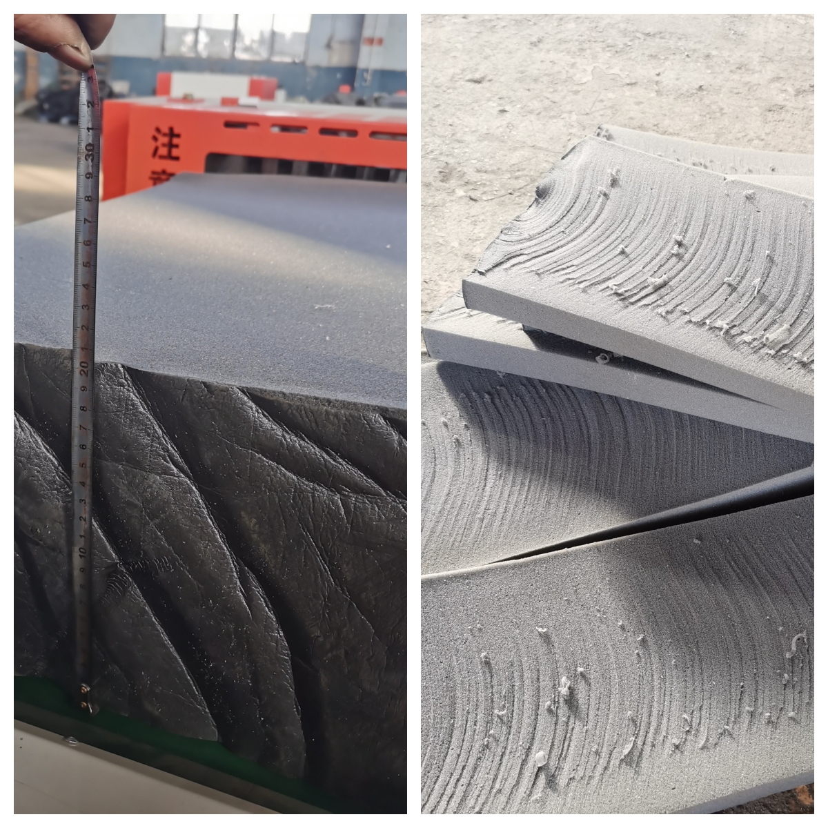 壓縮膨脹海綿切片效果