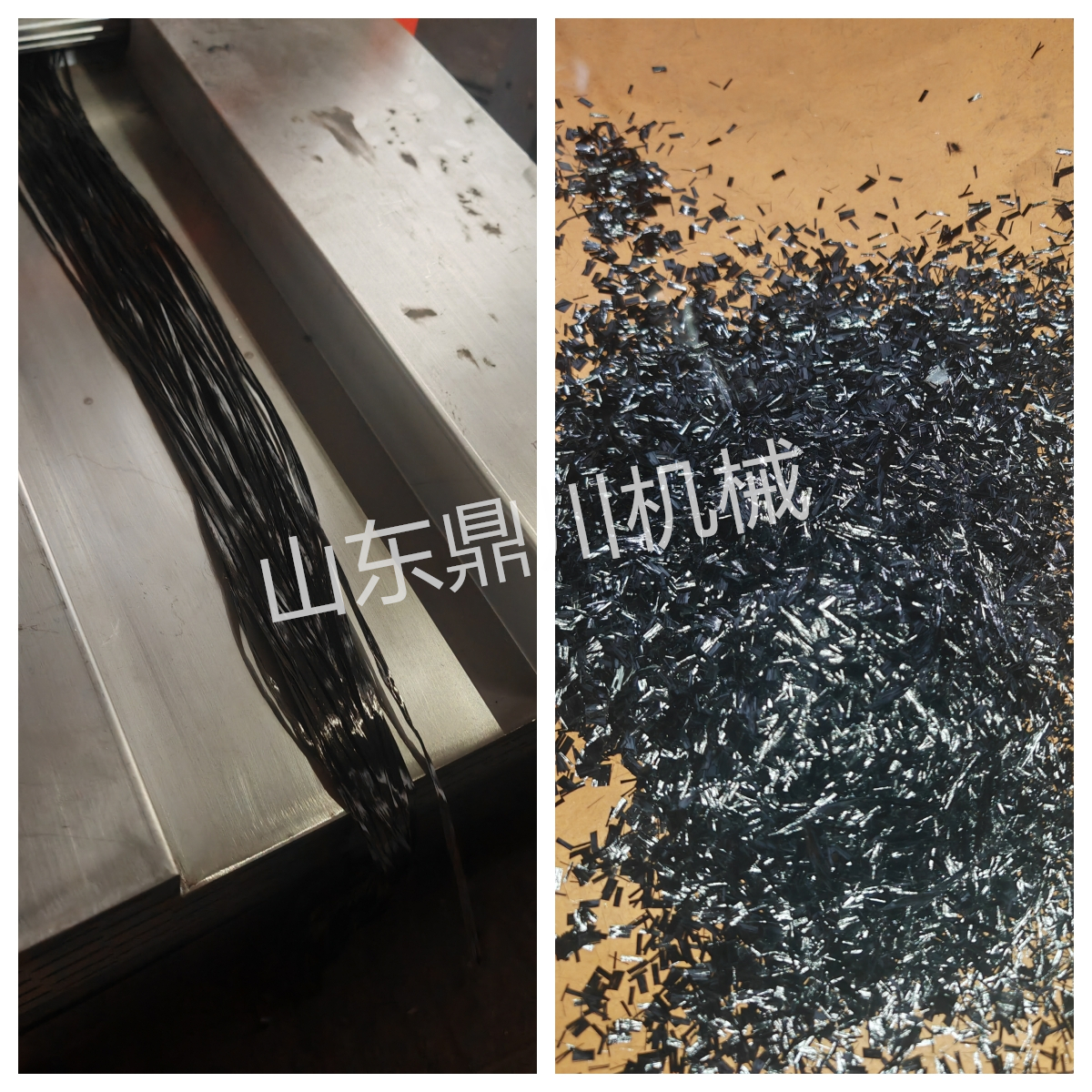 碳纖維絲束短切效果