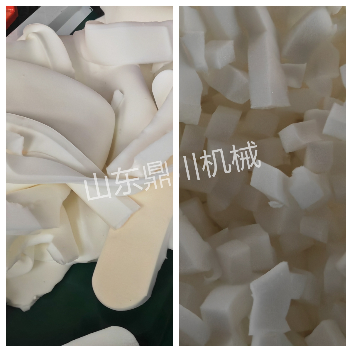 乳膠海綿邊角料剪切效果