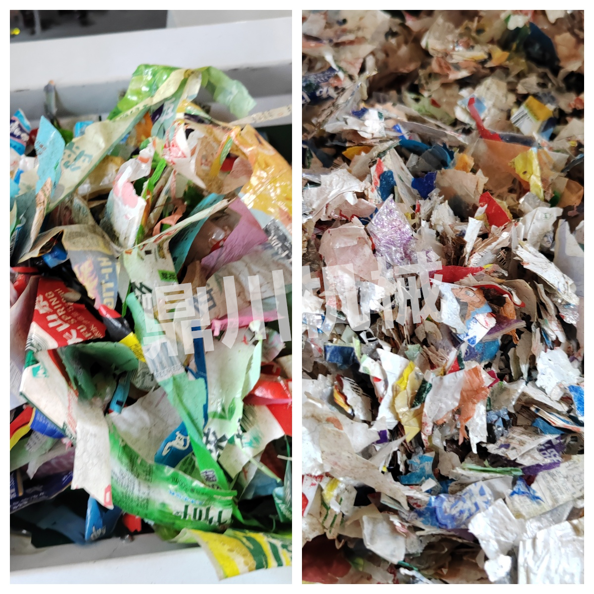 飲料瓶塑料標(biāo)簽粉碎