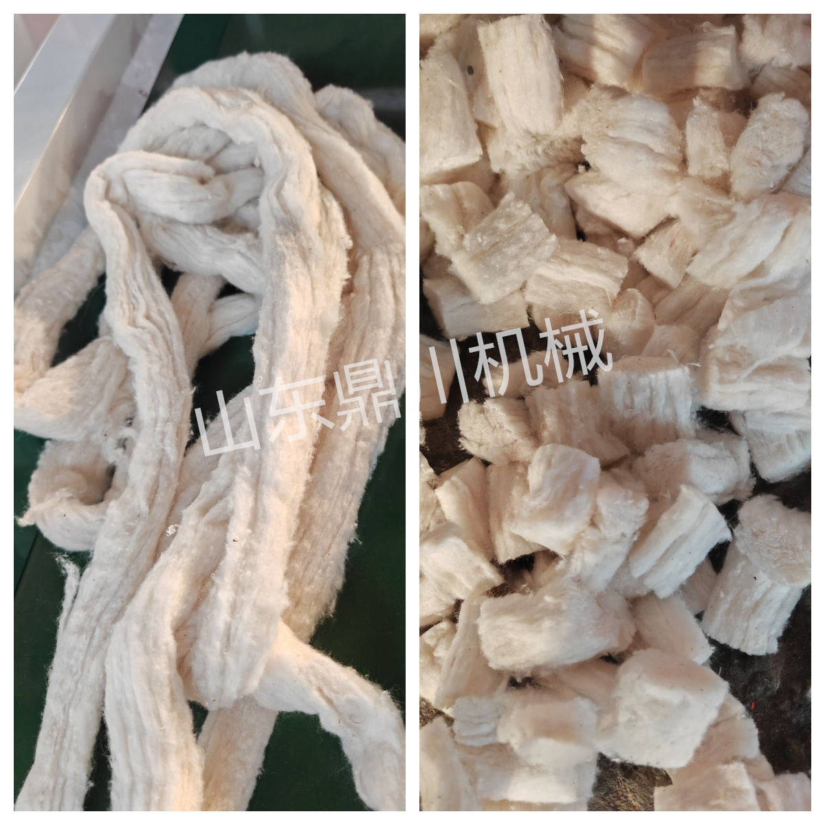 棉花長(zhǎng)條短切效果